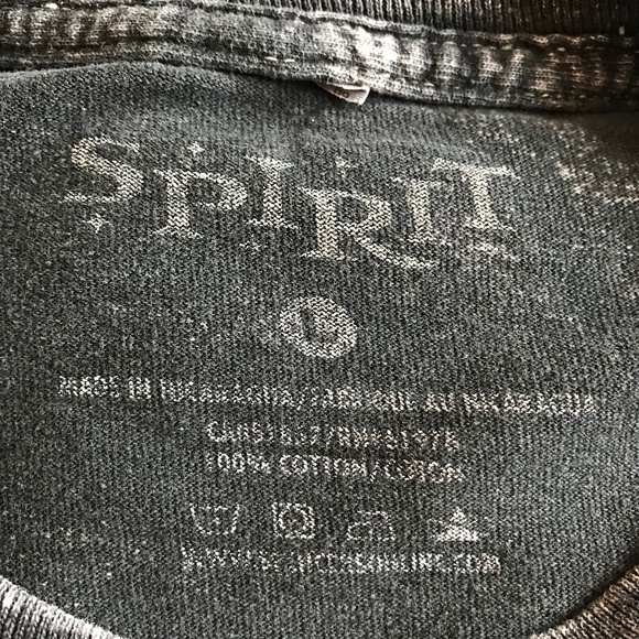 Halloween Spirit Graphic Pumpkin Long Sleeve Cotton T-Shirt  Size L Washed Black - Picture 5 of 6